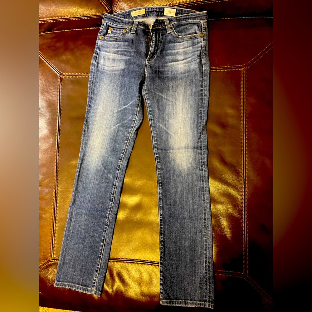 AG, Adriano Goldschmted jeans size 26R. Dark and light wash
